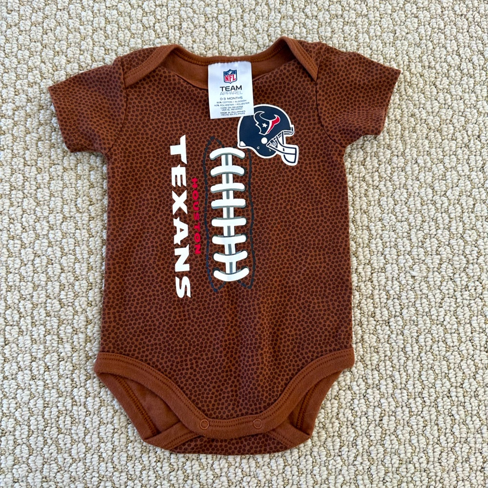 NFL Houston Texans Infant Onesie Size 0-3 Months